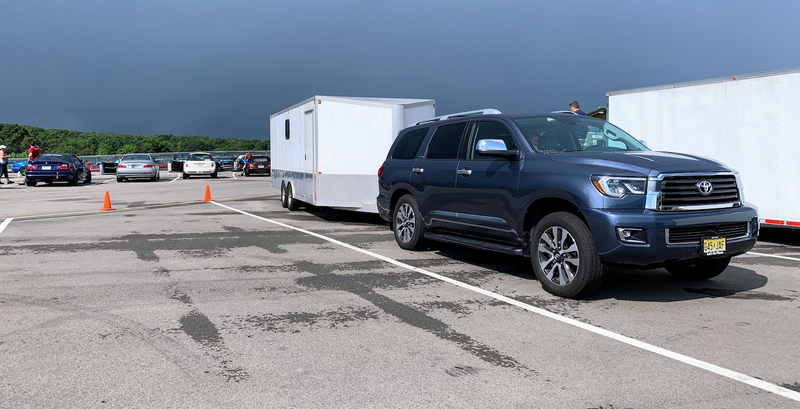 Storms rolling in as we rolled out...